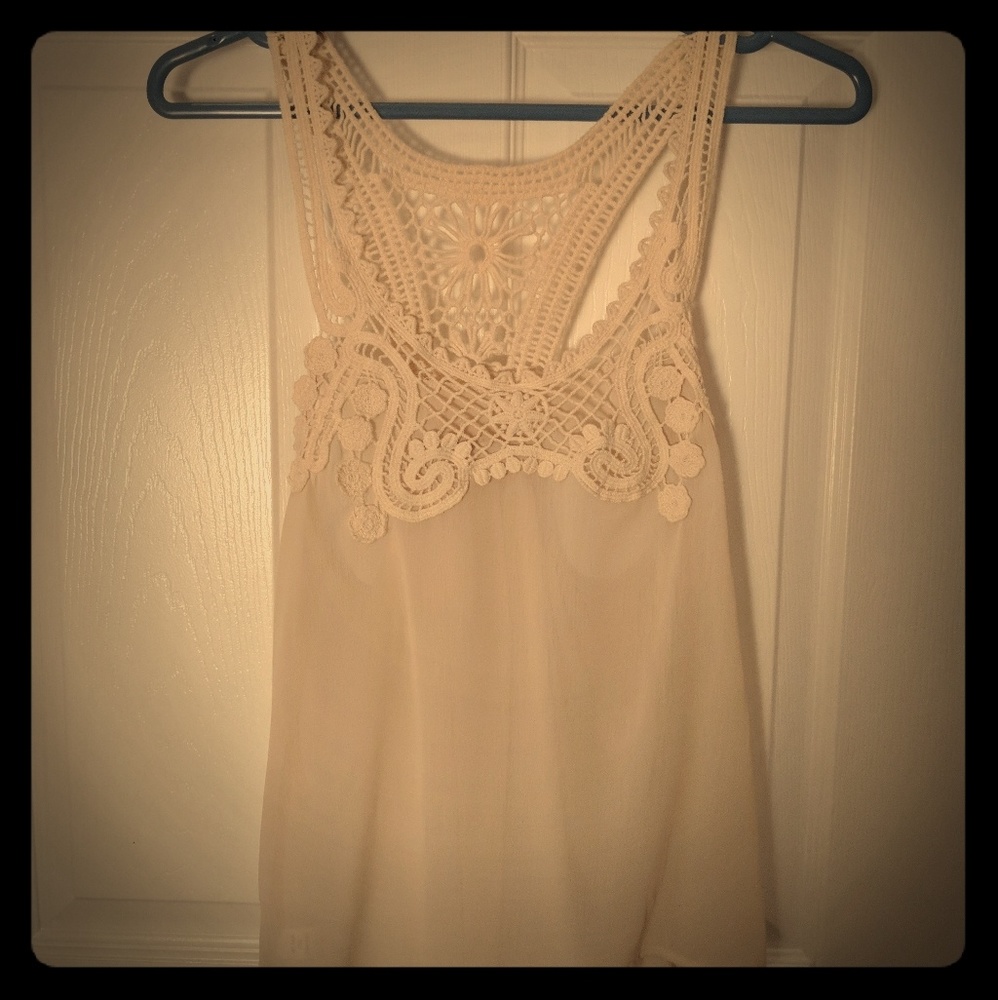 Poetry sheer tank top